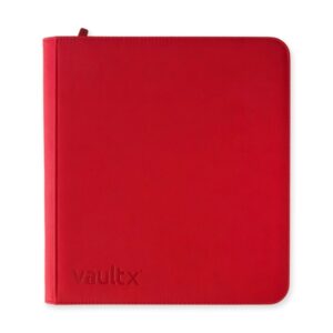VaultX Exo-Tec Zip Binder 12 Pocket XL - Fire Red