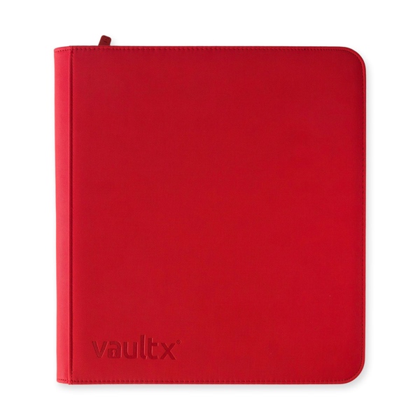 VaultX Exo-Tec Zip Binder 12 Pocket XL - Fire Red