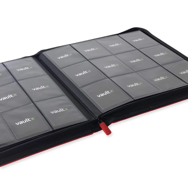 VaultX Exo-Tec Zip Binder 12 Pocket XL - Fire Red - Afbeelding 3
