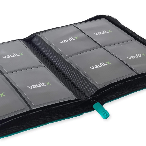 VaultX Exo-Tec Zip Binder 4-Pocket - Ocean Blue - Afbeelding 3