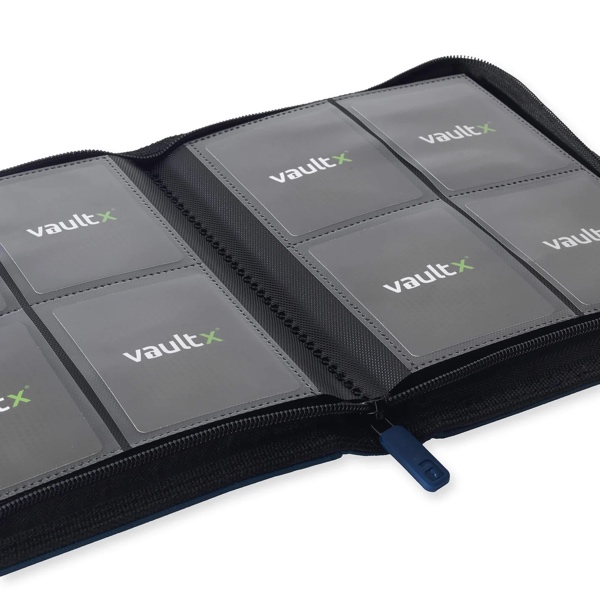 VaultX Exo-Tec Zip Binder 4-Pocket - Royal Blue - Afbeelding 3