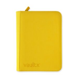 VaultX Exo-Tec Zip Binder 4-Pocket - Sunrise Yellow