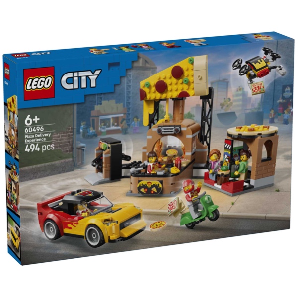 LEGO City 60496 Pizzacentrale Met Voertuigen