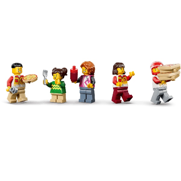 LEGO City 60496 Pizzacentrale Met Voertuigen - Afbeelding 4