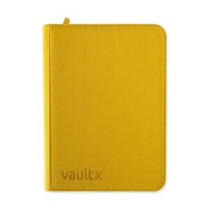 VaultX Exo-Tec Zip Binder 9-Pocket - Sunrise Yellow