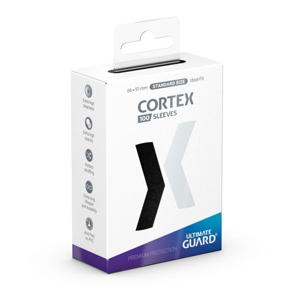Ultimate Guard Cortex Sleeves Standard Size (100) - Black Matte