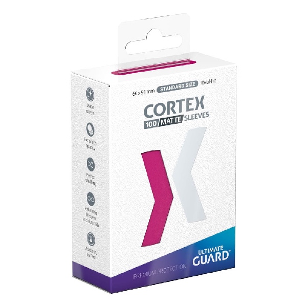 Ultimate Guard Cortex Sleeves Standard Size (100) - Pink Matte