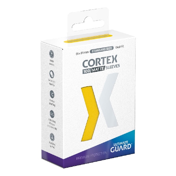 Ultimate Guard Cortex Sleeves Standard Size (100) - Yellow Matte