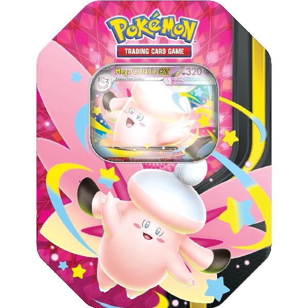 Pokémon TCG Mega Moonlit EX Tin Mega Gengar of Mega Clefable - Afbeelding 3