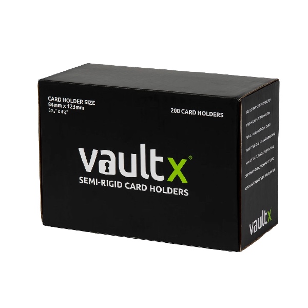 VaultX Semi-Rigid Card Holders 200 Pack