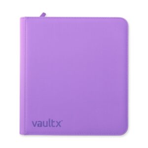 VaultX Exo-Tec Zip Binder 12 Pocket - Just Purple