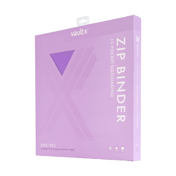 VaultX Exo-Tec Zip Binder 12 Pocket - Just Purple - Afbeelding 2