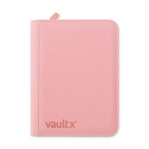 VaultX Exo-Tec Zip Binder 4-Pocket - Just Pink
