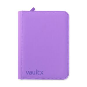 VaultX Exo-Tec Zip Binder 4-Pocket - Just Purple