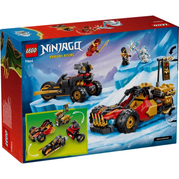 LEGO Ninjago 71864 Kai en Cole's Combivoertuigen - Afbeelding 5