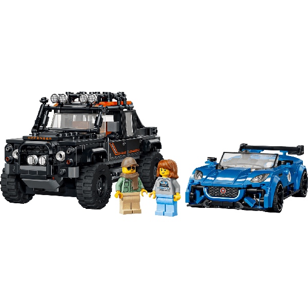 LEGO Speed Champions 77263 Jaguar Project 7 en Land Rover Defender - Afbeelding 2