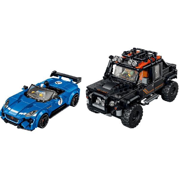 LEGO Speed Champions 77263 Jaguar Project 7 en Land Rover Defender - Afbeelding 4