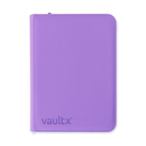 VaultX Exo-Tec Zip Binder 9-Pocket - Just Purple