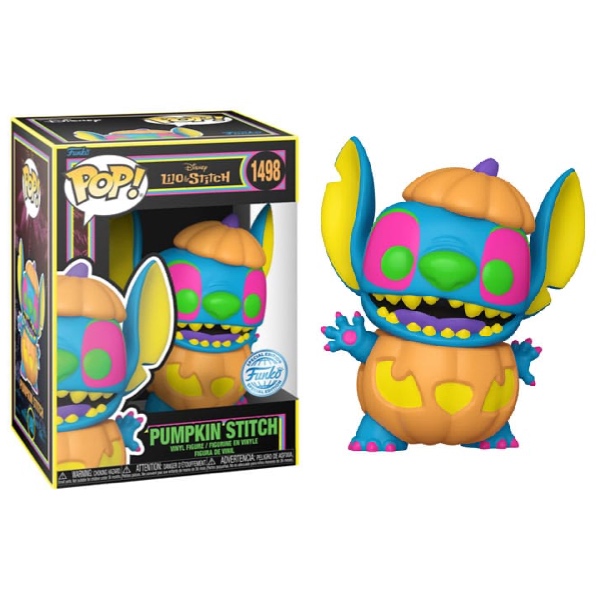 Funko Pop! Disney Lilo & Stitch Pumpkin Stitch #1498 Blacklight Edition