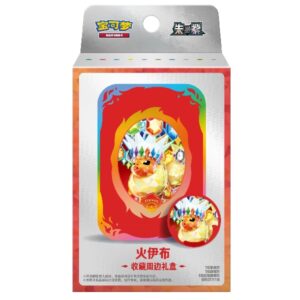 Pokémon TCG Simplified Chinese Terastal Gathering Tin collection Box - Flareon