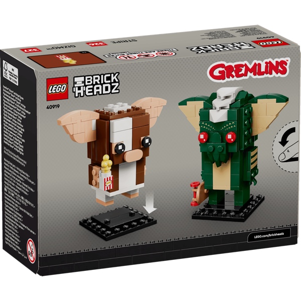 LEGO Brickheadz 40919 Gremlins - Gizmo en Stripe Figuren - Afbeelding 3