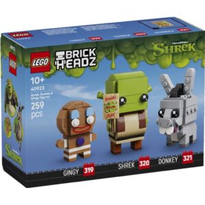 LEGO Brickheadz 40923 Shrek, Ezel en Peper Figuren