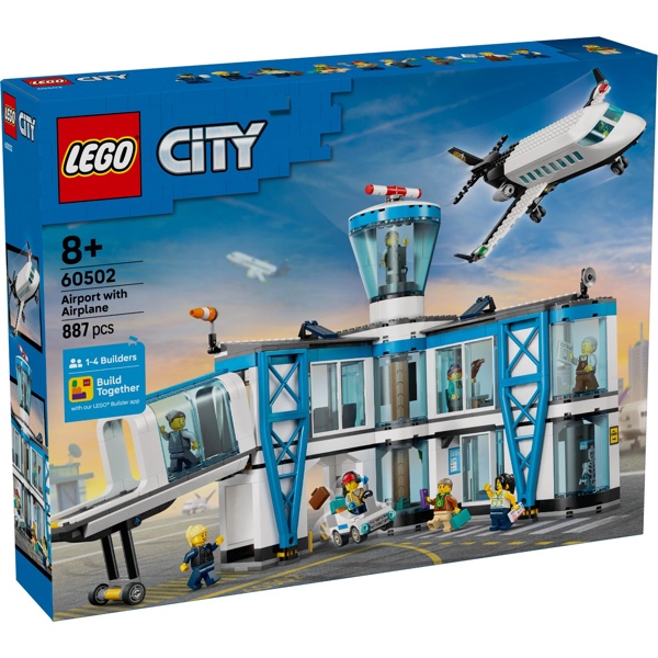 LEGO City 60502 Luchthaven met Vliegtuig