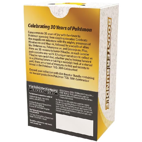 Pokémon TCG 30th Celebration Booster Bundle - Afbeelding 3